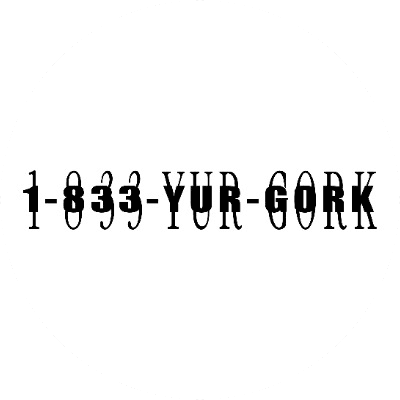 1-833-YUR-GORK logo