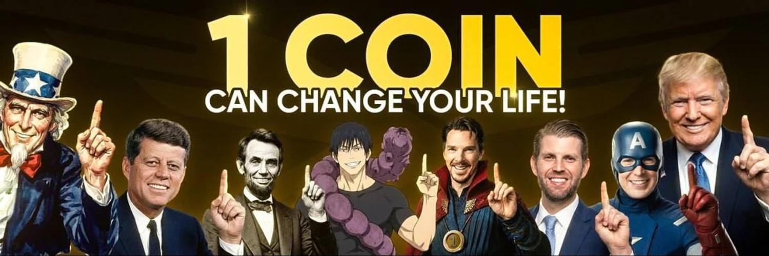 1 coin can change your life banner