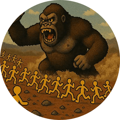 100 Men vs 1 Gorilla logo