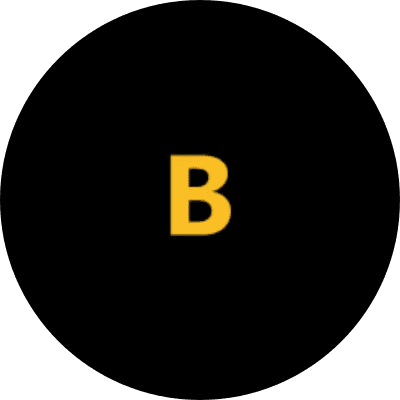 B logo