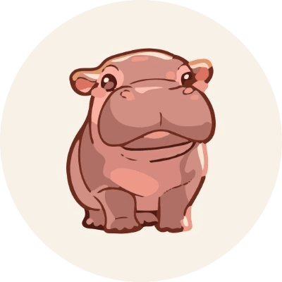 Baby Moo Deng logo