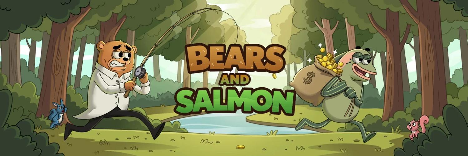 Bears and Salmon banner