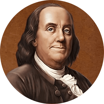 Benjamin Franklin on Base logo