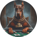 BIG SLICK the Poker Dog