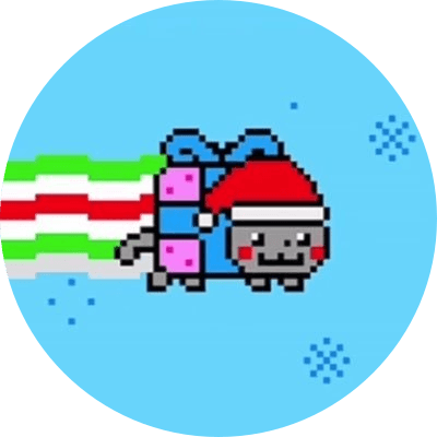 Christmas's Nyan Cat logo