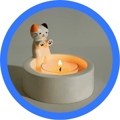 Cute Cat Candle logo