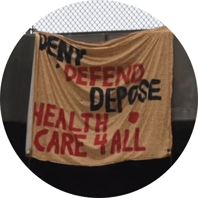 DENY DEFEND DEPOSE logo