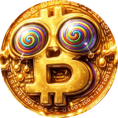 Distorted Bitcoin logo