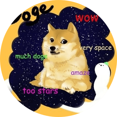 doge in a memes world logo