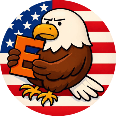 E logo