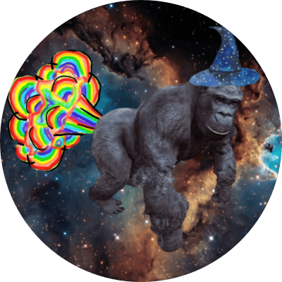 Farting Gorilla Wizard logo