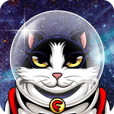 felicette the space cat logo