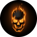 Flaming Skull