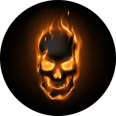Flaming Skull logo