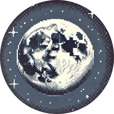 Fly me to the moon logo