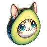 Flying Avocado Cat