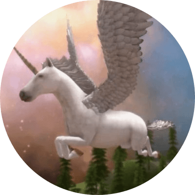 FLYING COCAINE UNICORN logo