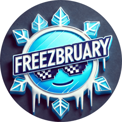 Freezbruary logo