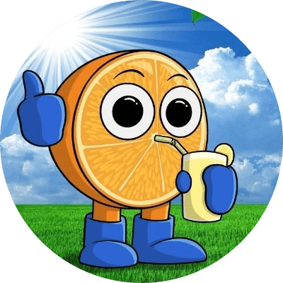 Half Orange Drinking Lemonade logo