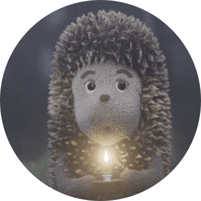 Hedgehog in the fog logo