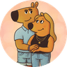 Just a chill couple 