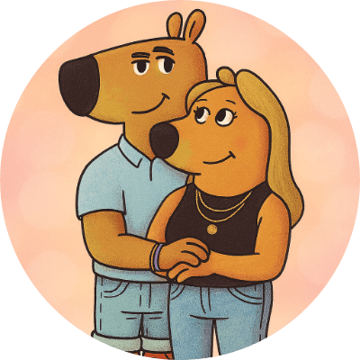 Just a chill couple  logo