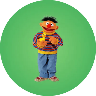 Just a chill Ernie logo