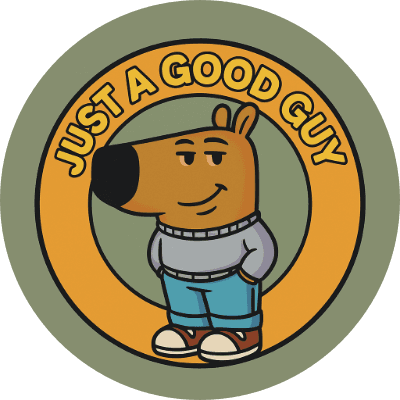 Just a good guy logo