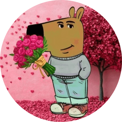 Just a valentine guy logo