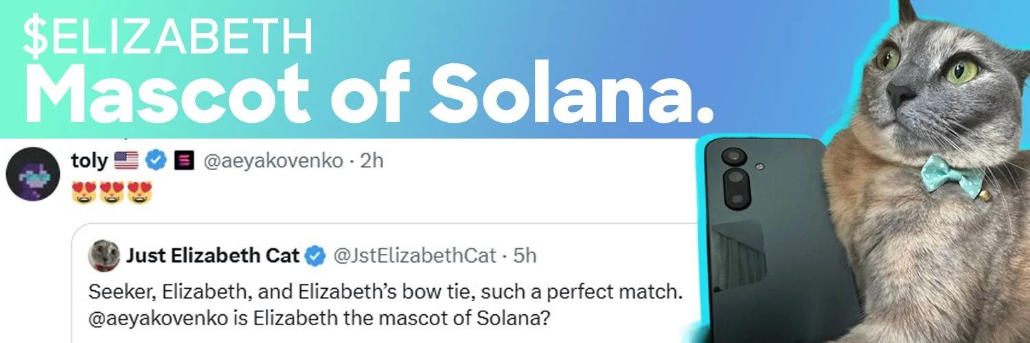 Just Elizabeth Cat banner