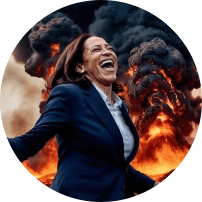 Laughing Kamala logo
