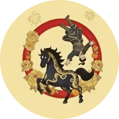 马仰人翻 logo