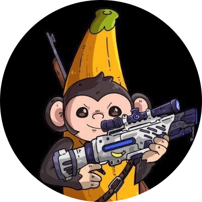 MASCOT OF BANANA logo