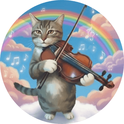 Musical cat logo
