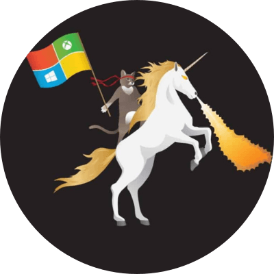 NinjaCatOnFireBreathingUnicorn logo