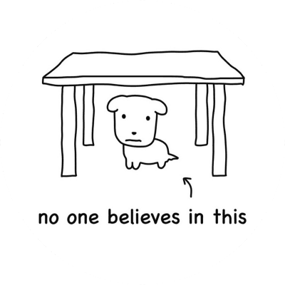 no one believes in this logo