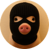 Pig wif mask