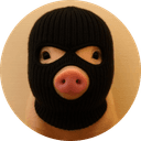 Pig wif mask