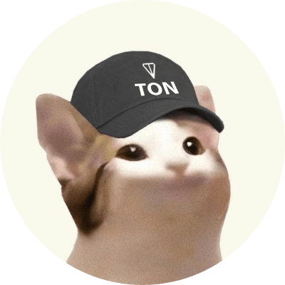 Popcat on TON  logo