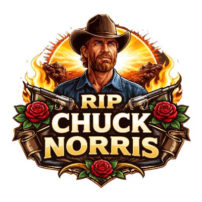 RIP Chuck Norris logo