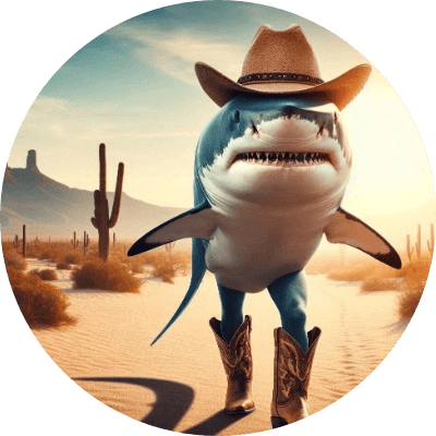 Rowdy shark logo