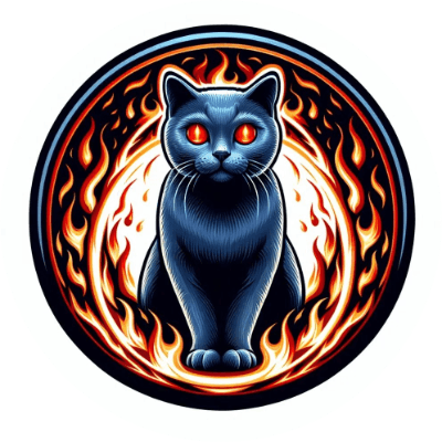 Russian Blue Cat logo