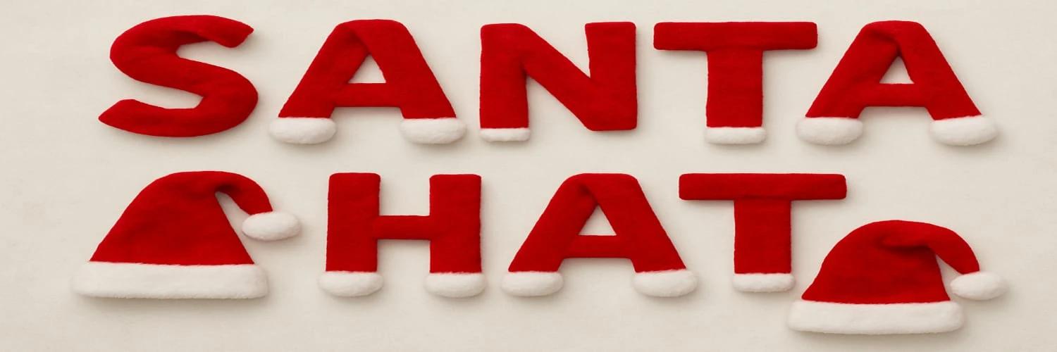 Santa Hat banner
