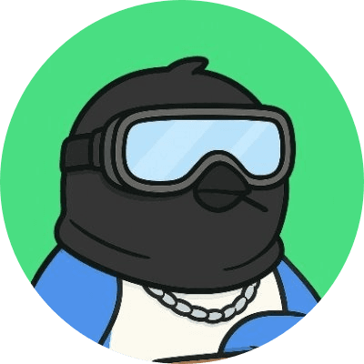 Ski Mask Penguin logo