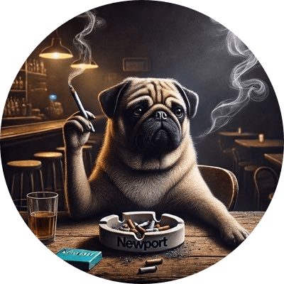 Smoking Boner Dog logo