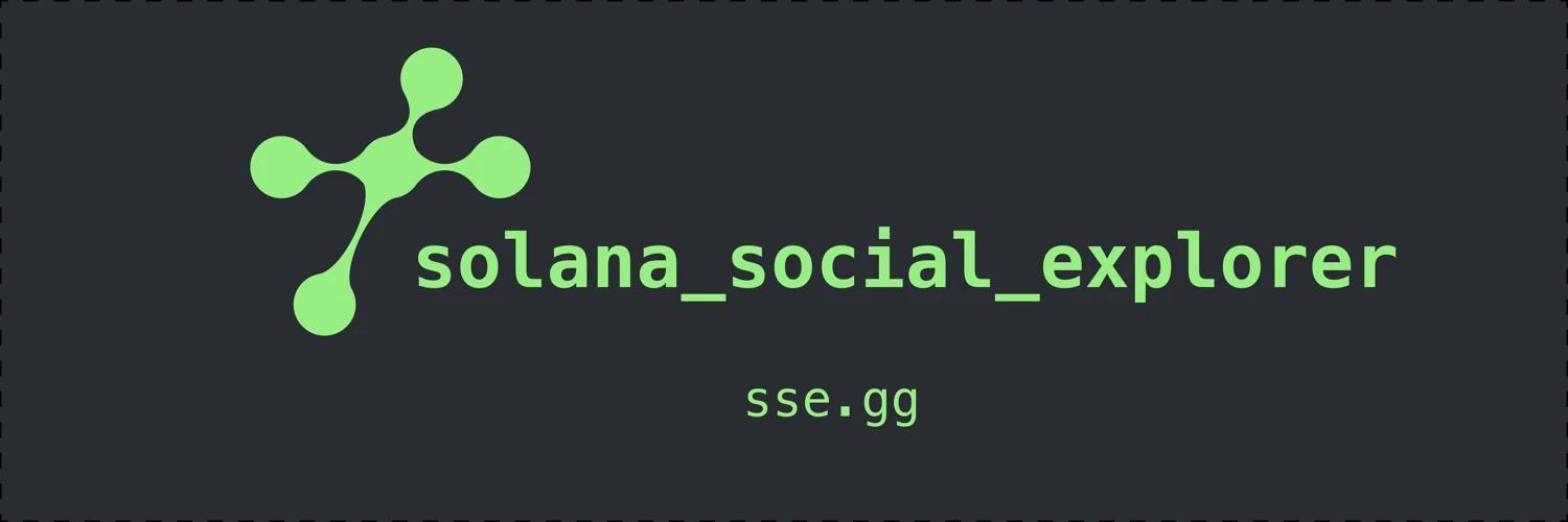Solana Social Explorer banner