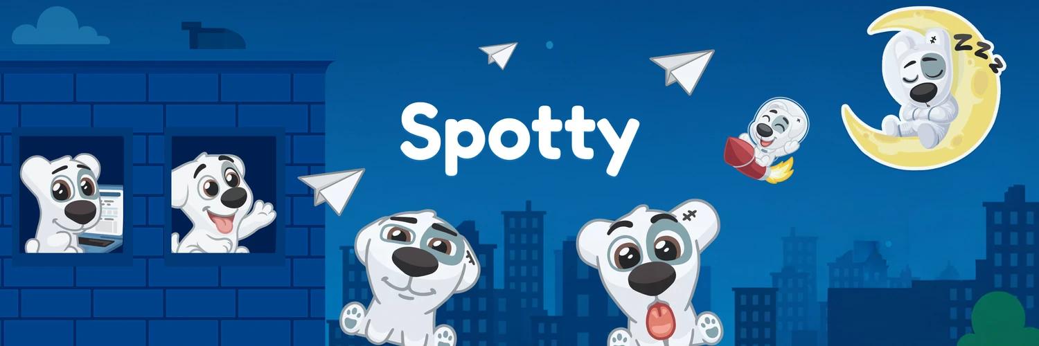 Spotty banner