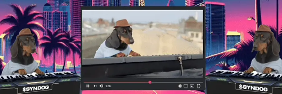 Synthesizer Dog banner