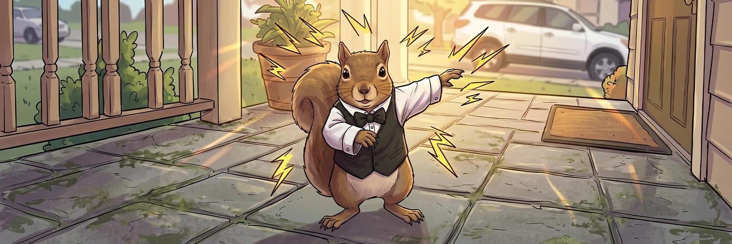 The Dancing Squirrel banner
