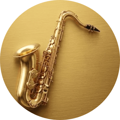 The Saxophones getting louder logo